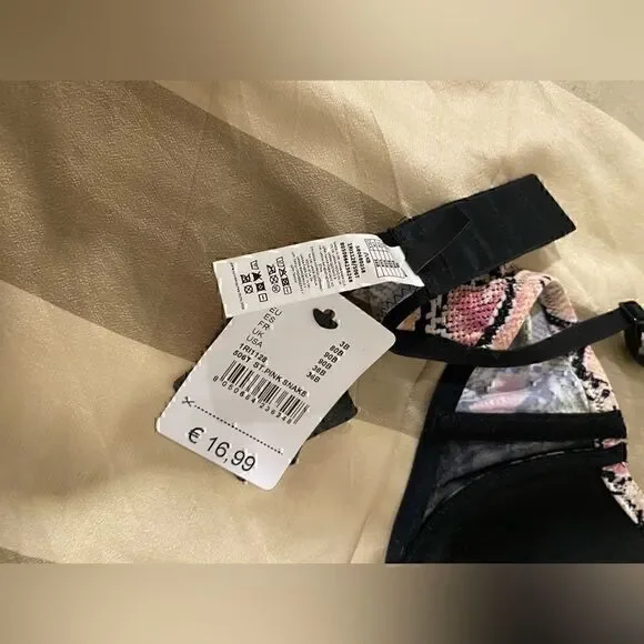 TEZENIS Bra WIEN Pink Snake 3B 80B 36B 1RI1128 New With Tags - Picture 5 of 7